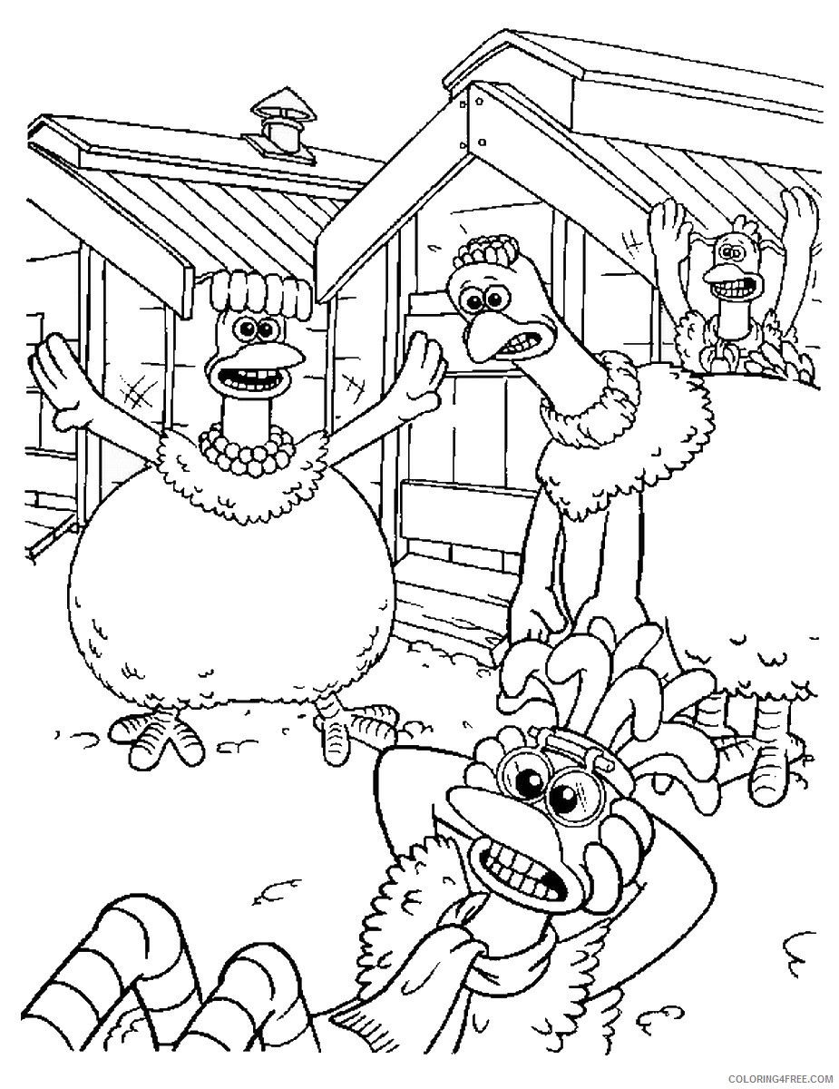 Chicken Run Coloring Pages TV Film chicken_run_cl16 Printable 2020 02115 Coloring4free