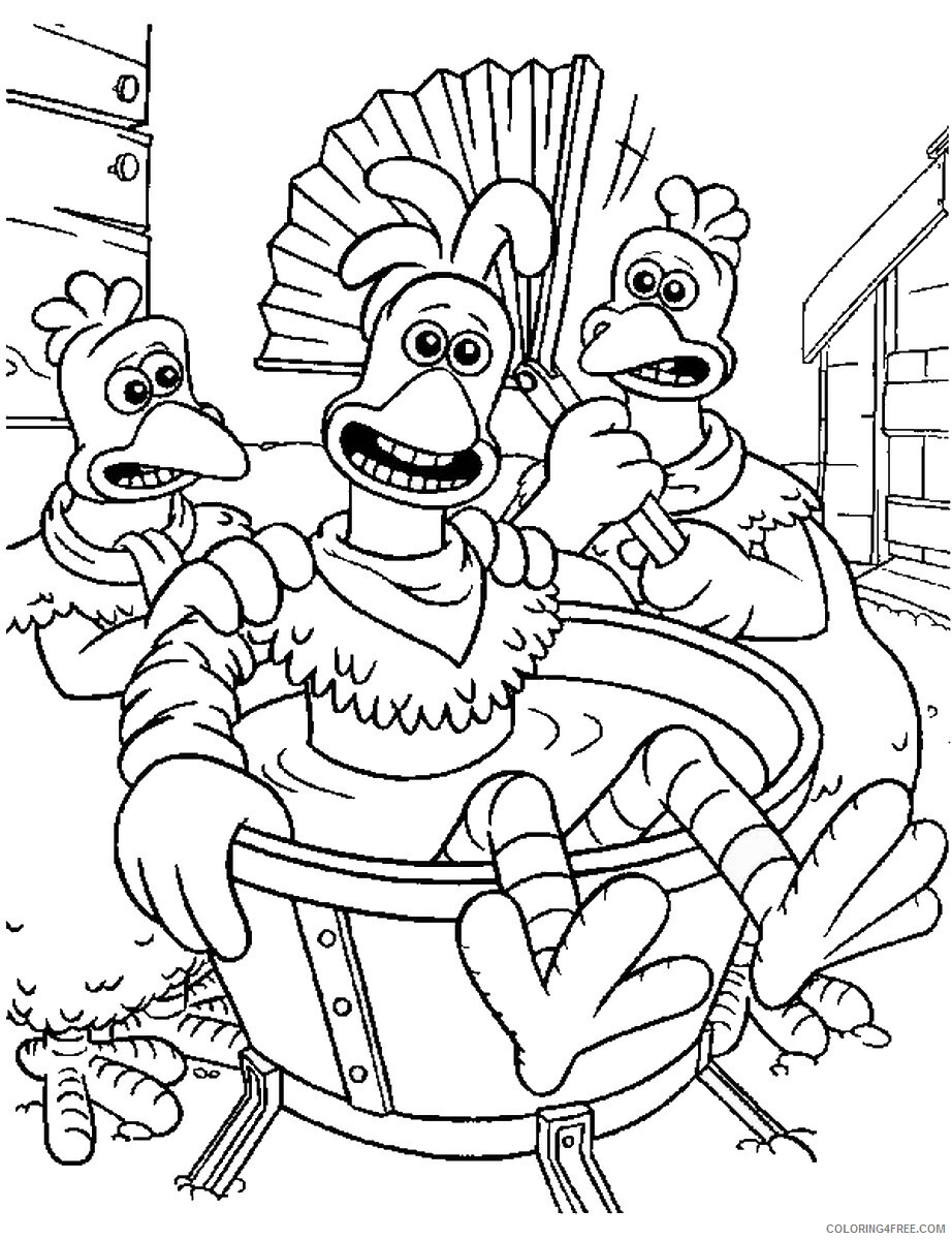 Chicken Run Coloring Pages TV Film chicken_run_cl17 Printable 2020 02116 Coloring4free