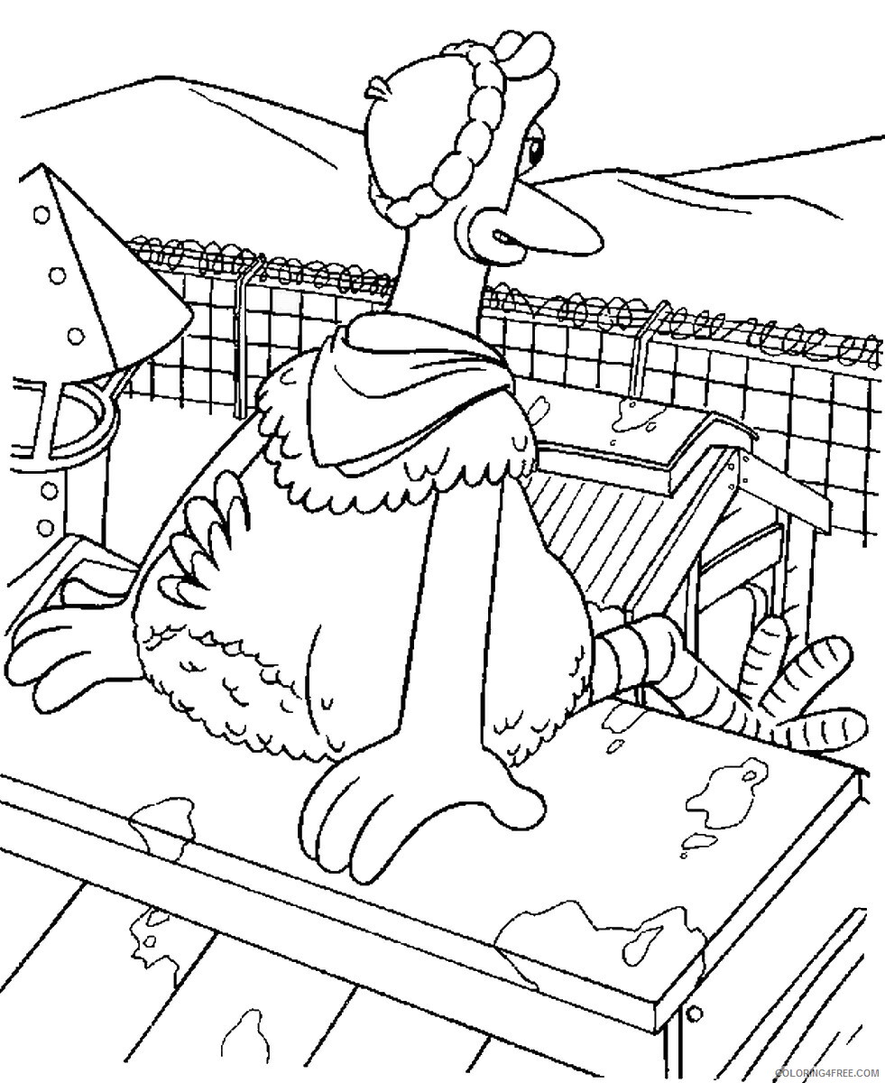Chicken Run Coloring Pages TV Film chicken_run_cl18 Printable 2020 02117 Coloring4free