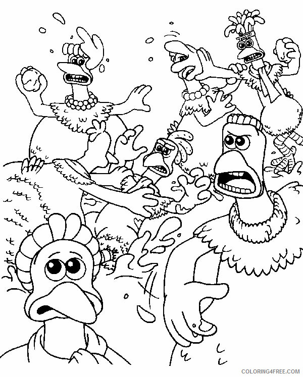 Chicken Run Coloring Pages TV Film chicken_run_cl24 Printable 2020 02123 Coloring4free