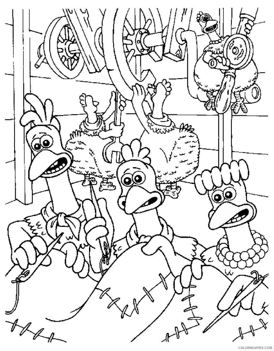 Chicken Run Coloring Pages TV Film chicken_run_cl25 Printable 2020 02124 Coloring4free