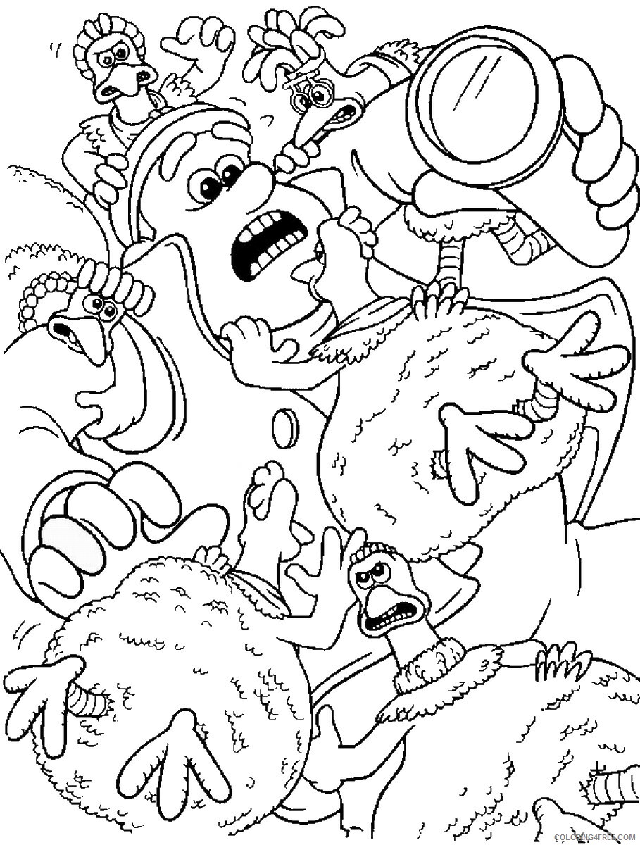 Chicken Run Coloring Pages TV Film chicken_run_cl26 Printable 2020 02125 Coloring4free