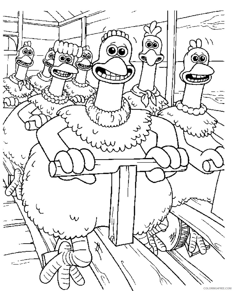 Chicken Run Coloring Pages TV Film chicken_run_cl27 Printable 2020 02126 Coloring4free