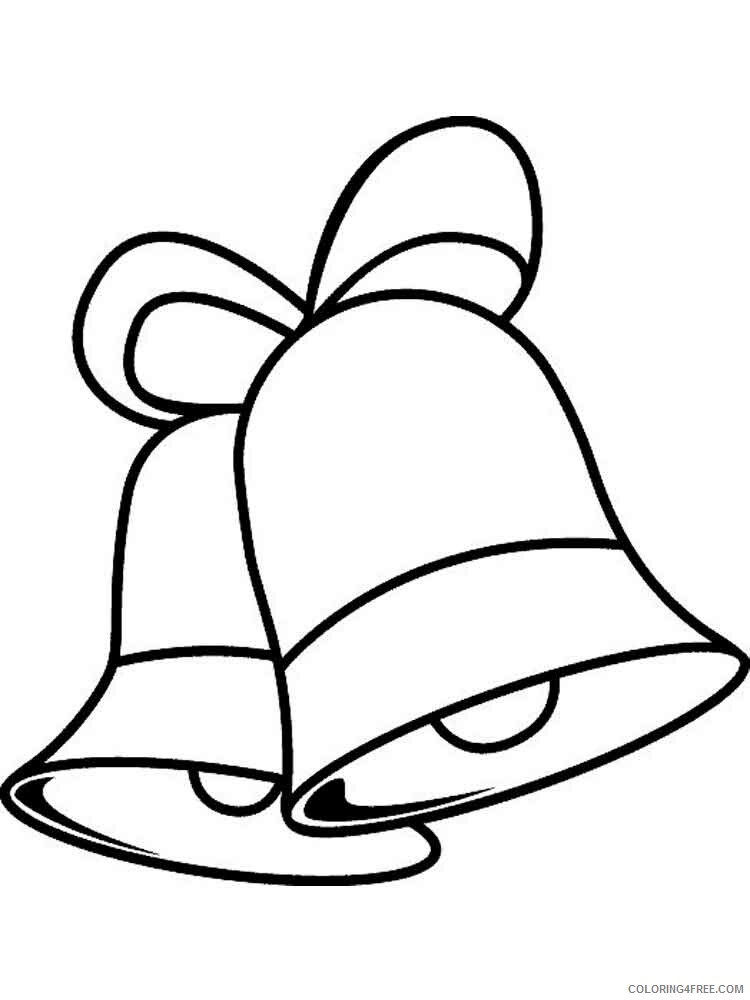 Christmas Bells Coloring Pages christmas bells 4 Printable 2020 160 Coloring4free