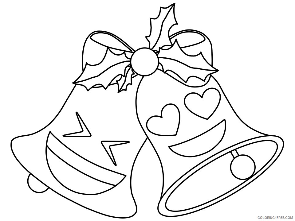 Christmas Bells Coloring Pages christmas bells Printable 2020 151 Coloring4free