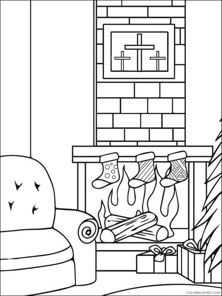 Christmas Chimneys Coloring Pages Printable 2020 169 Coloring4free