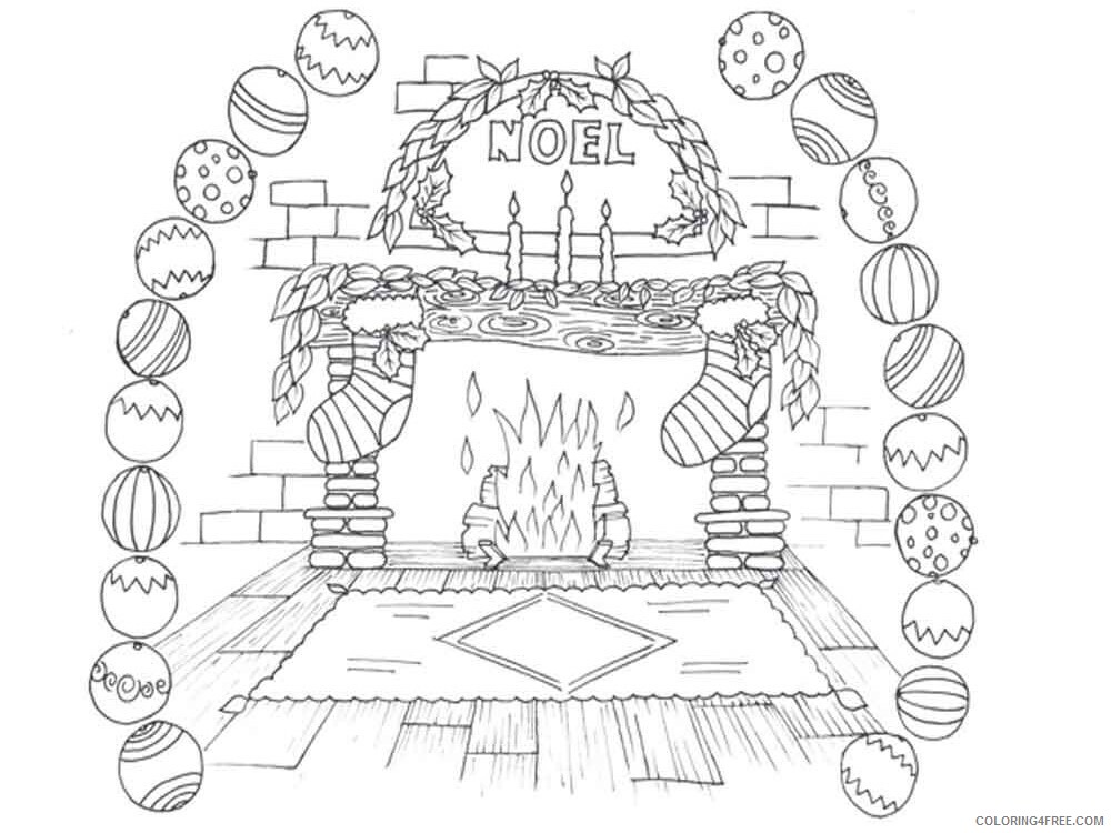 Christmas Chimneys Coloring Pages Printable 2020 171 Coloring4free