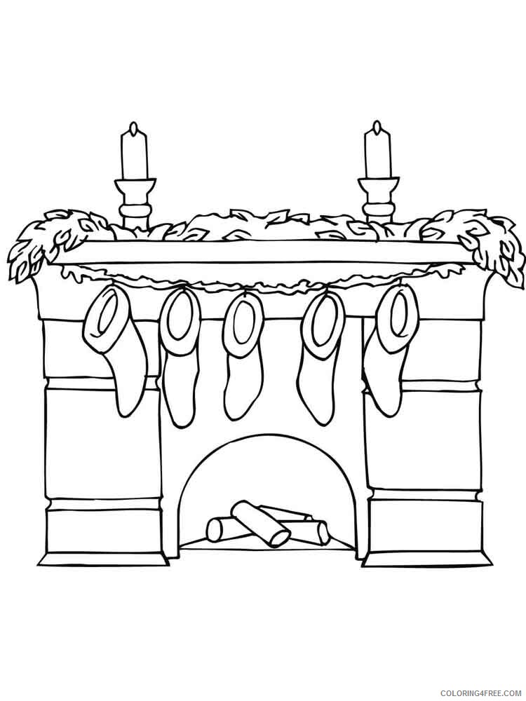 Christmas Chimneys Coloring Pages Printable 2020 172 Coloring4free