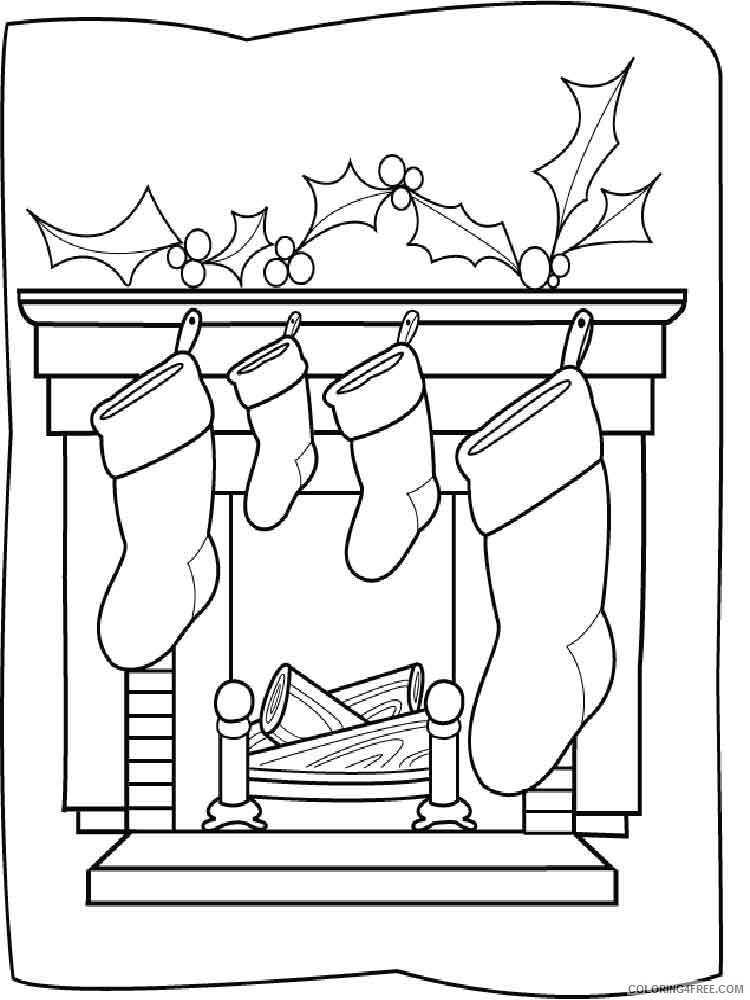 Christmas Chimneys Coloring Pages Printable 2020 175 Coloring4free