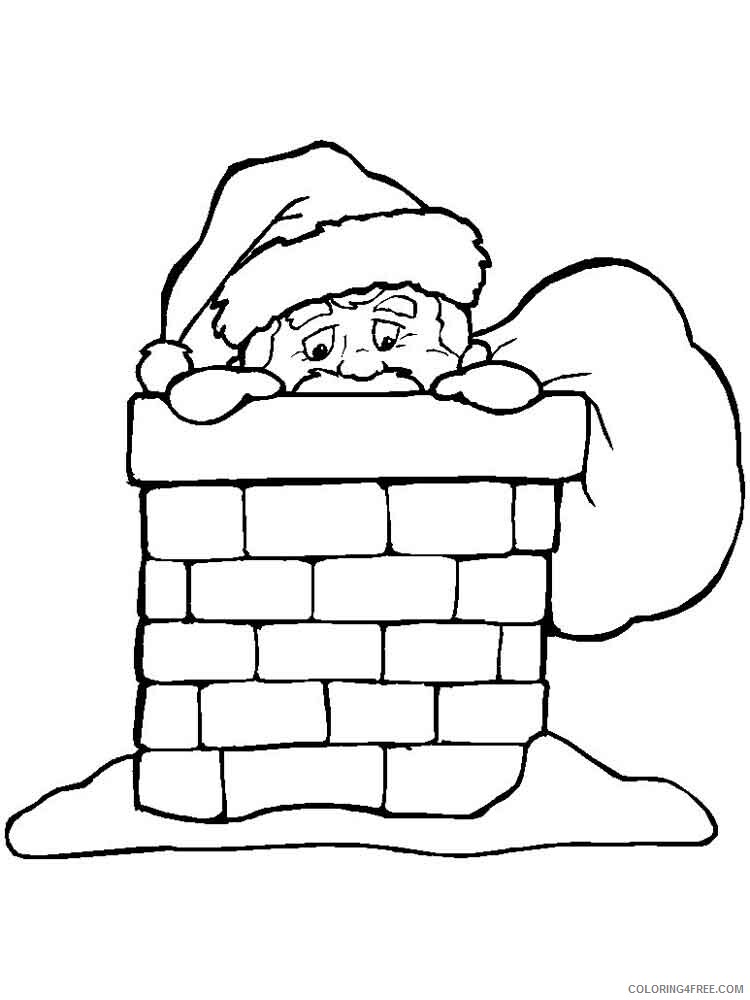 Christmas Chimneys Coloring Pages Printable 2020 176 Coloring4free
