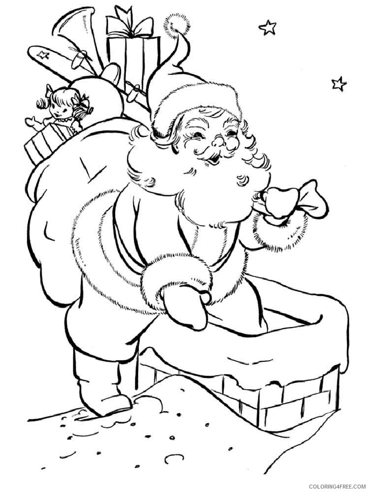 Christmas Chimneys Coloring Pages Printable 2020 177 Coloring4free