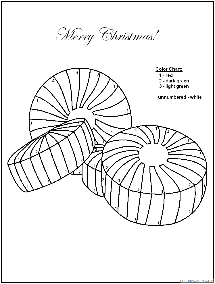 Christmas Coloring Pages Christmas By Numbers Candy Printable 2020 016 Coloring4free