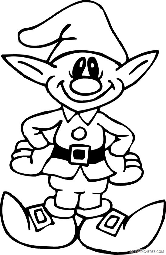 Christmas Coloring Pages Christmas Elf 2 Printable 2020 042 Coloring4free