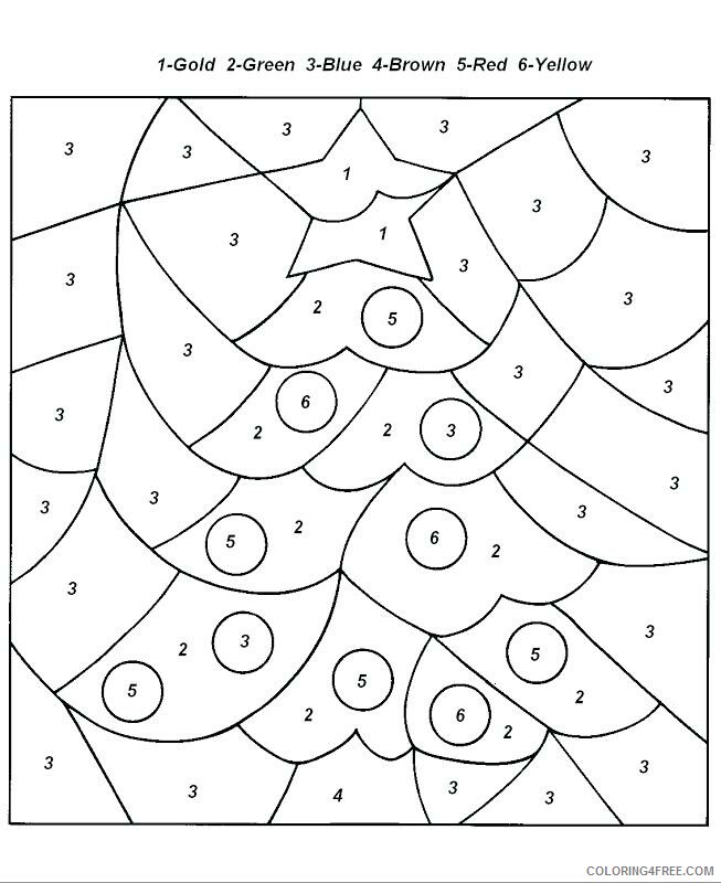 Christmas Coloring Pages Christmas Kindergarten by Numbers Printable 2020 049 Coloring4free