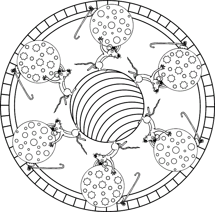 Download Christmas Coloring Pages Christmas Mandala Printable 2020 051 Coloring4free Coloring4free Com
