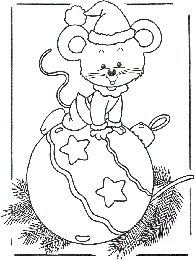 Christmas Coloring Pages Christmas Mouse Printable 2020 053 Coloring4free