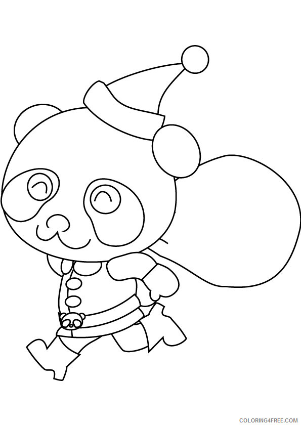 Christmas Coloring Pages Christmas Panda Printable 2020 054 Coloring4free