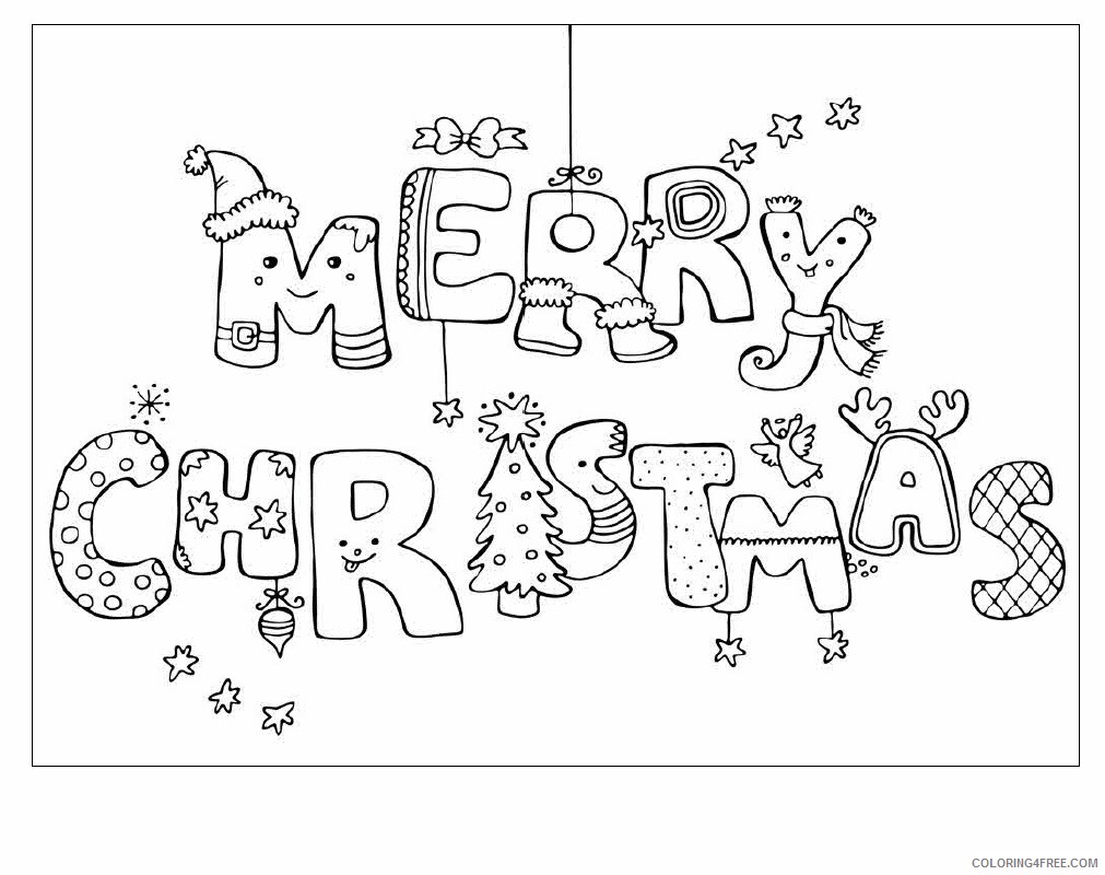 Christmas Coloring Pages Christmas is in December Printable 2020 048 Coloring4free