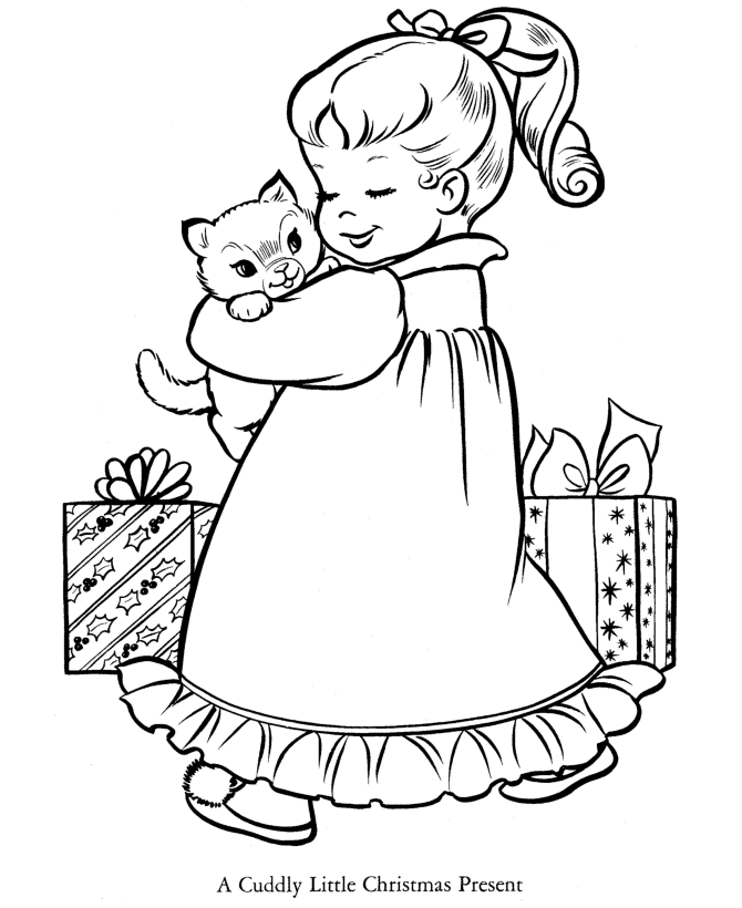 Christmas Coloring Pages Cuddly Christmas Present Printable 2020 066 Coloring4free