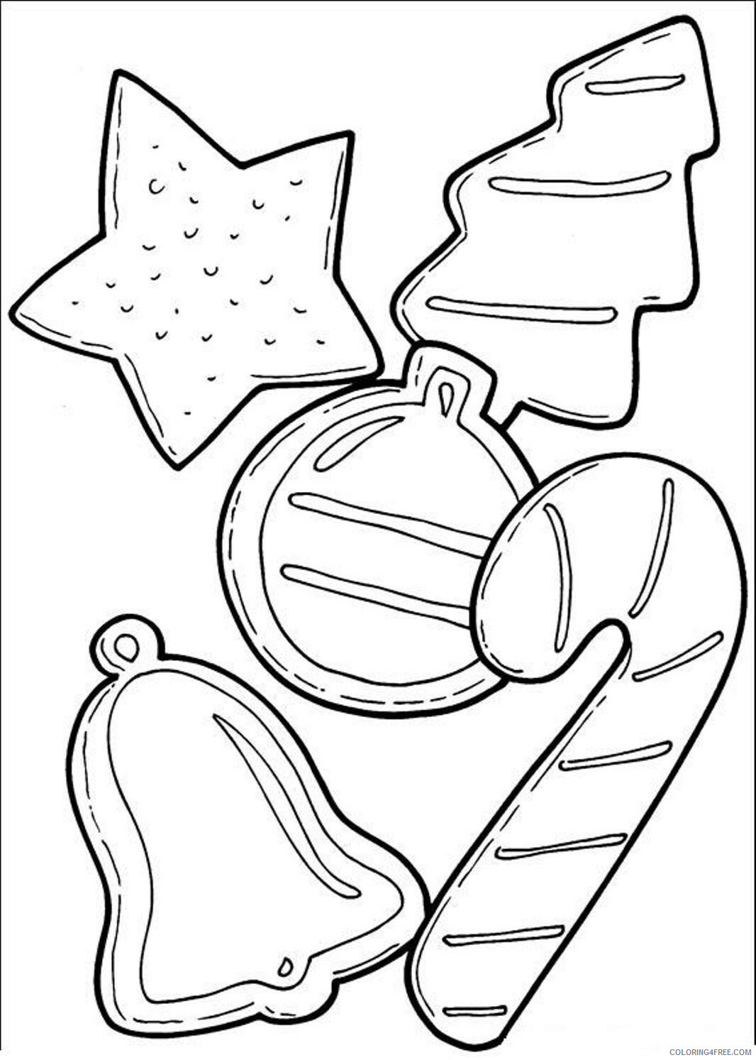 Christmas Coloring Pages Free Christmas Cookies Printable 2020 078 Coloring4free