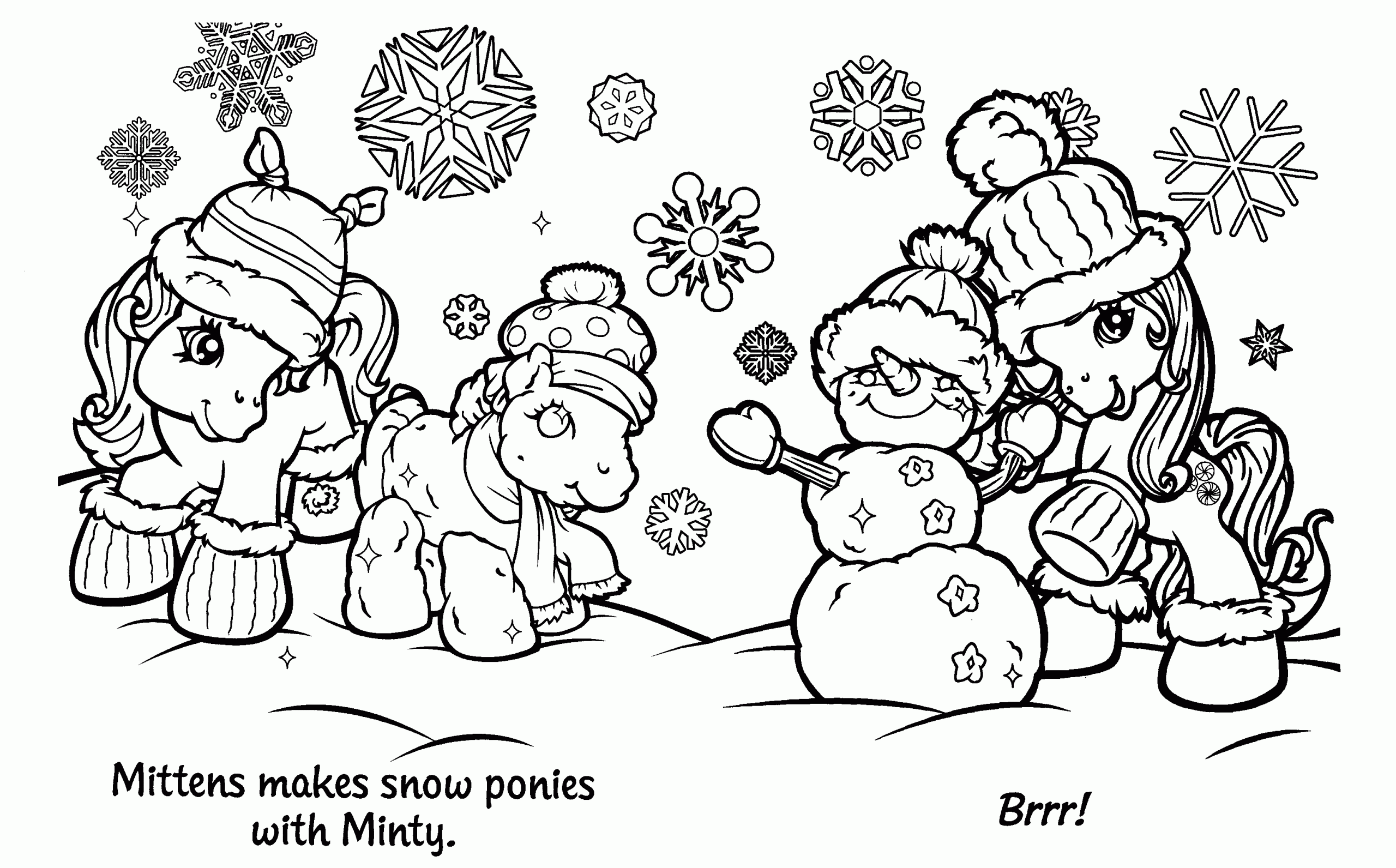 Christmas Coloring Pages Mittens and Minty MLP C Printable 2020 092 Coloring4free