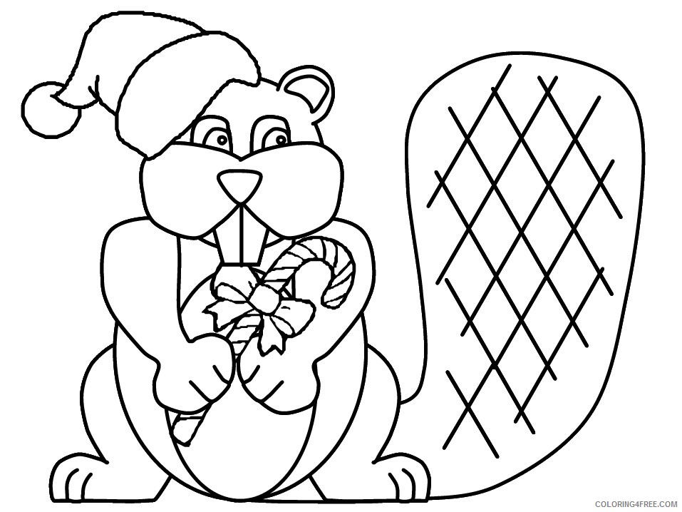 Christmas Coloring Pages beaver Printable 2020 005 Coloring4free
