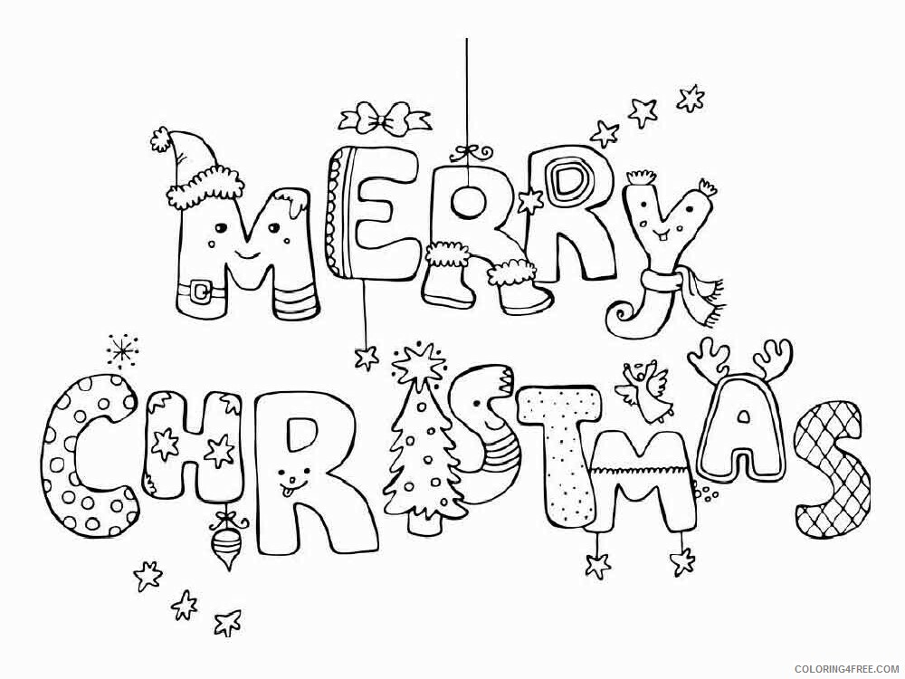 Christmas Coloring Pages christmas 5 Printable 2020 030 Coloring4free