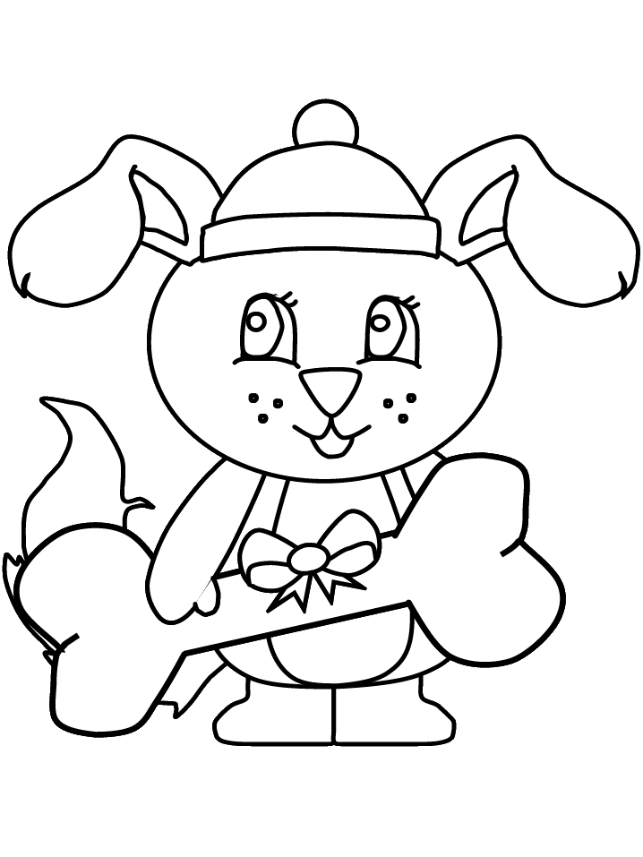 Christmas Coloring Pages dog Printable 2020 071 Coloring4free
