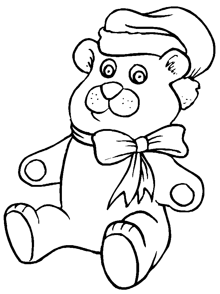 Christmas Coloring Pages teddy Printable 2020 097 Coloring4free