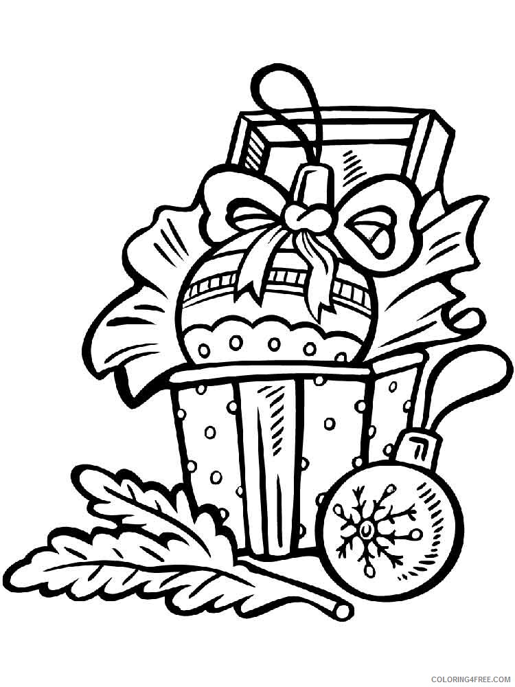 Christmas Decorations Coloring Pages Printable 2020 180 Coloring4free