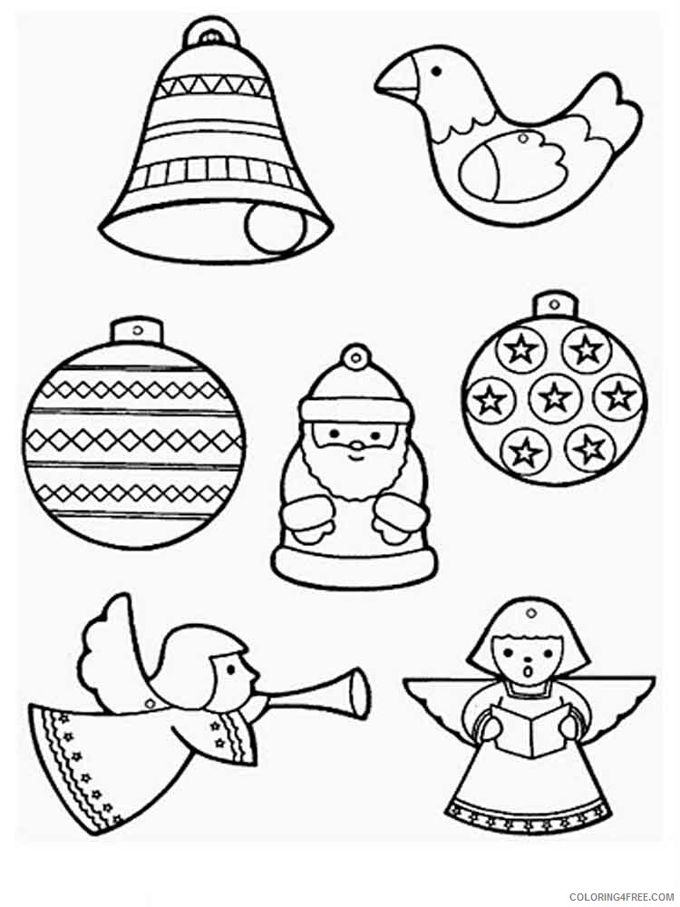 Christmas Decorations Coloring Pages Printable 2020 181 Coloring4free