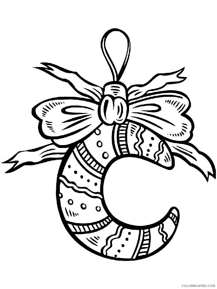 Christmas Decorations Coloring Pages Printable 2020 185 Coloring4free