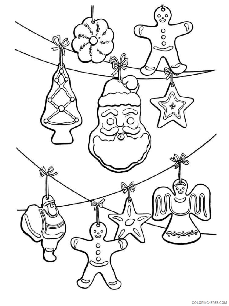 Christmas Decorations Coloring Pages Printable 2020 189 Coloring4free