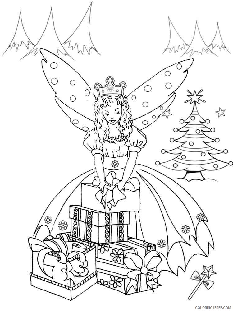 Christmas Fairy Coloring Pages Printable 2020 191 Coloring4free