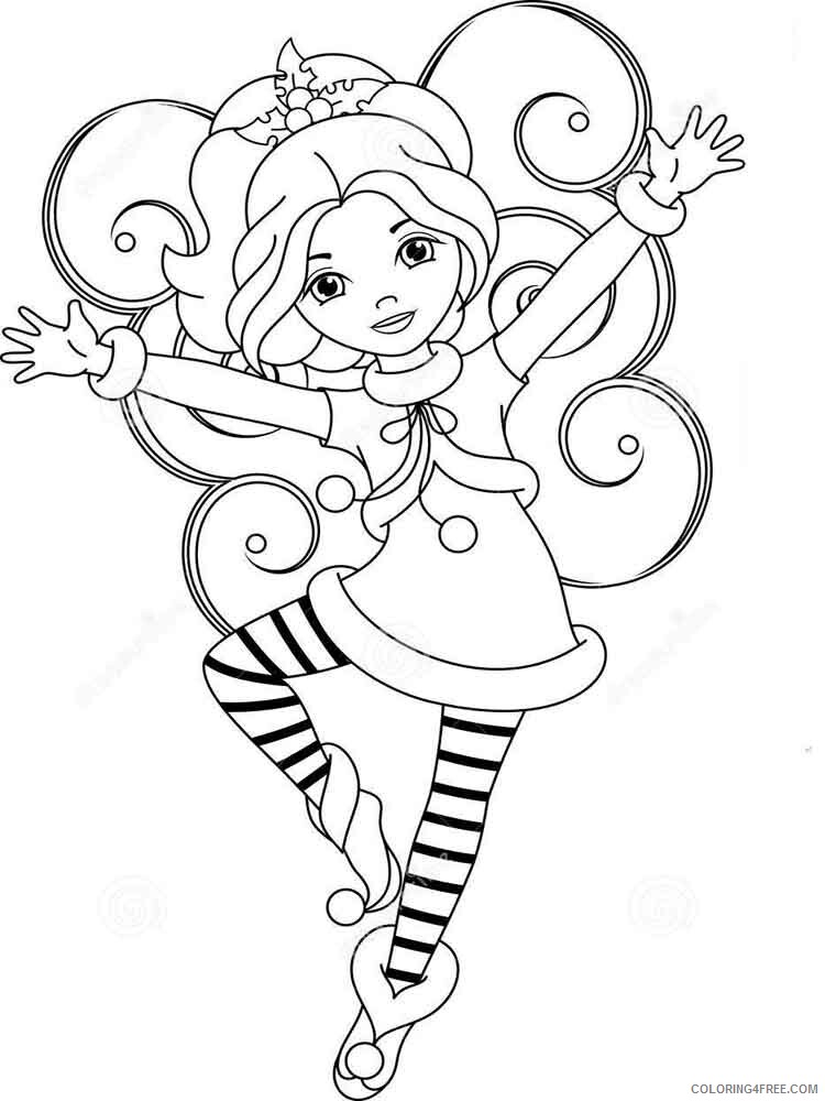Christmas Fairy Coloring Pages Printable 2020 192 Coloring4free