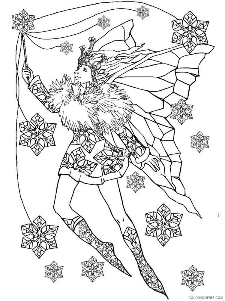 Christmas Fairy Coloring Pages Printable 2020 194 Coloring4free