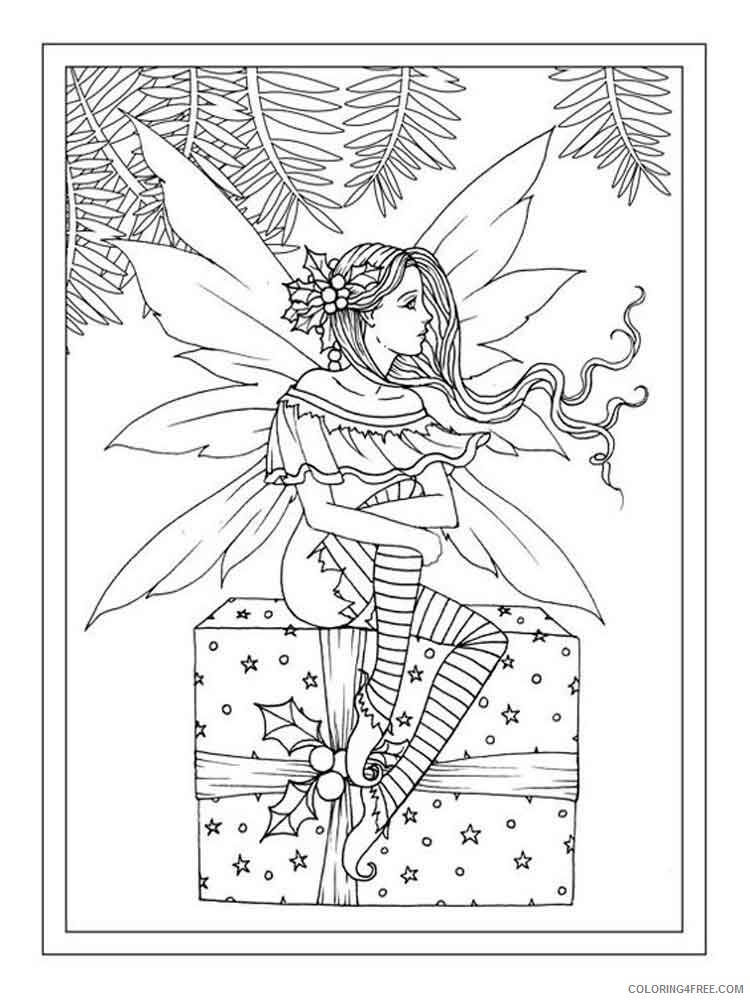 Christmas Fairy Coloring Pages Printable 2020 196 Coloring4free