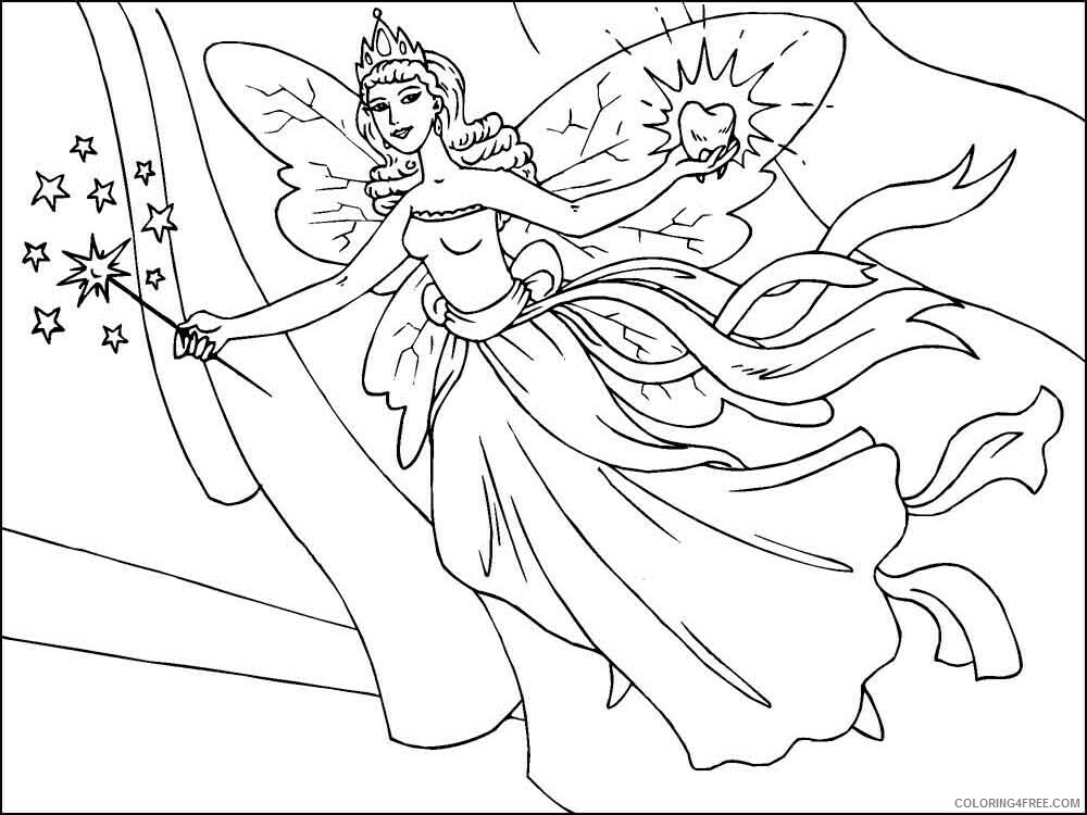 Christmas Fairy Coloring Pages Printable 2020 197 Coloring4free