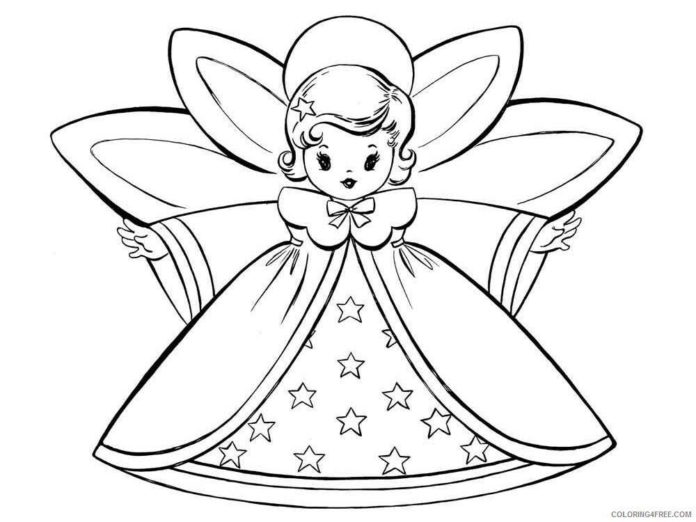 Christmas Fairy Coloring Pages Printable 2020 198 Coloring4free