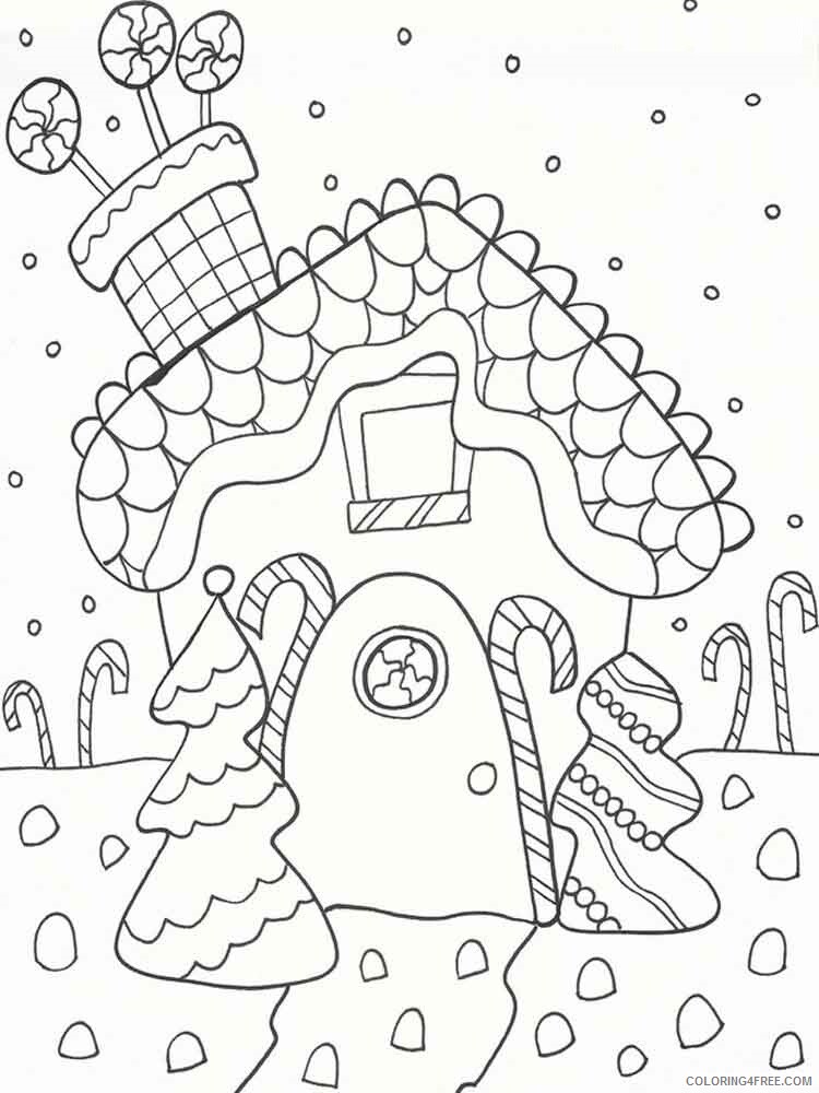 Christmas Gingerbread Coloring Pages christmas gingerbread 1 Printable 2020 201 Coloring4free