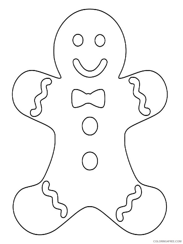 Christmas Gingerbread Coloring Pages christmas gingerbread 6 Printable 2020 209 Coloring4free