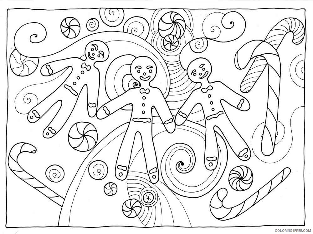Christmas Gingerbread Coloring Pages christmas gingerbread 7 Printable 2020 210 Coloring4free