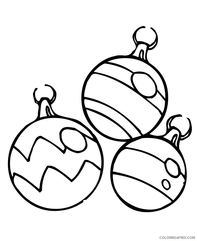 Christmas Ornaments Coloring Pages Christmas Ornaments Free Printable 2020 246 Coloring4free