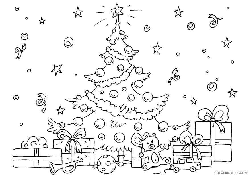 Christmas Ornaments Coloring Pages Christmas Tree Ornaments Printable 2020 252 Coloring4free