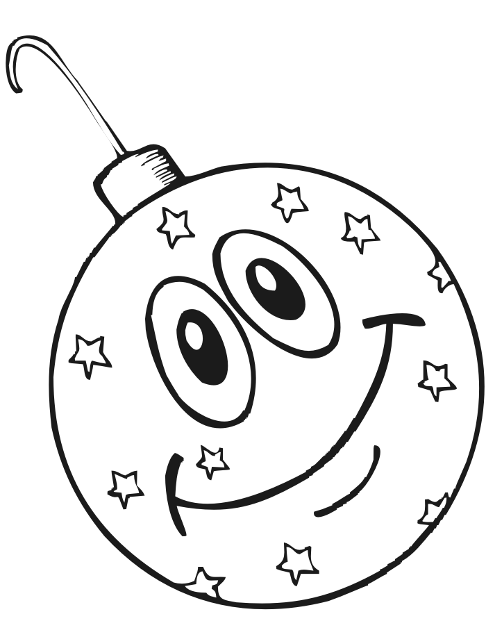 Christmas Ornaments Coloring Pages Happy Christmas Ornaments Printable 2020 256 Coloring4free