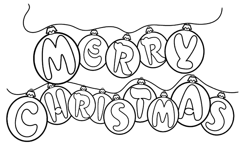 Christmas Ornaments Coloring Pages Merry Christmas Ornaments Printable 2020 257 Coloring4free Coloring4free Com