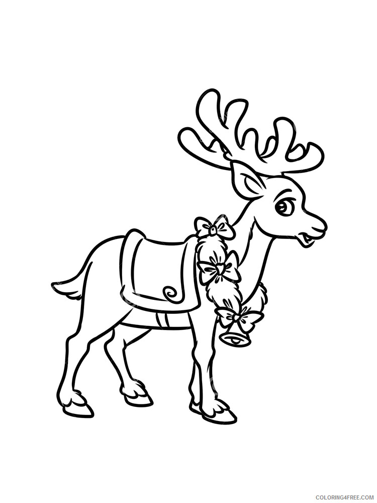 Christmas Reindeer Coloring Pages Reindeer 7 Printable 2020 279 Coloring4free