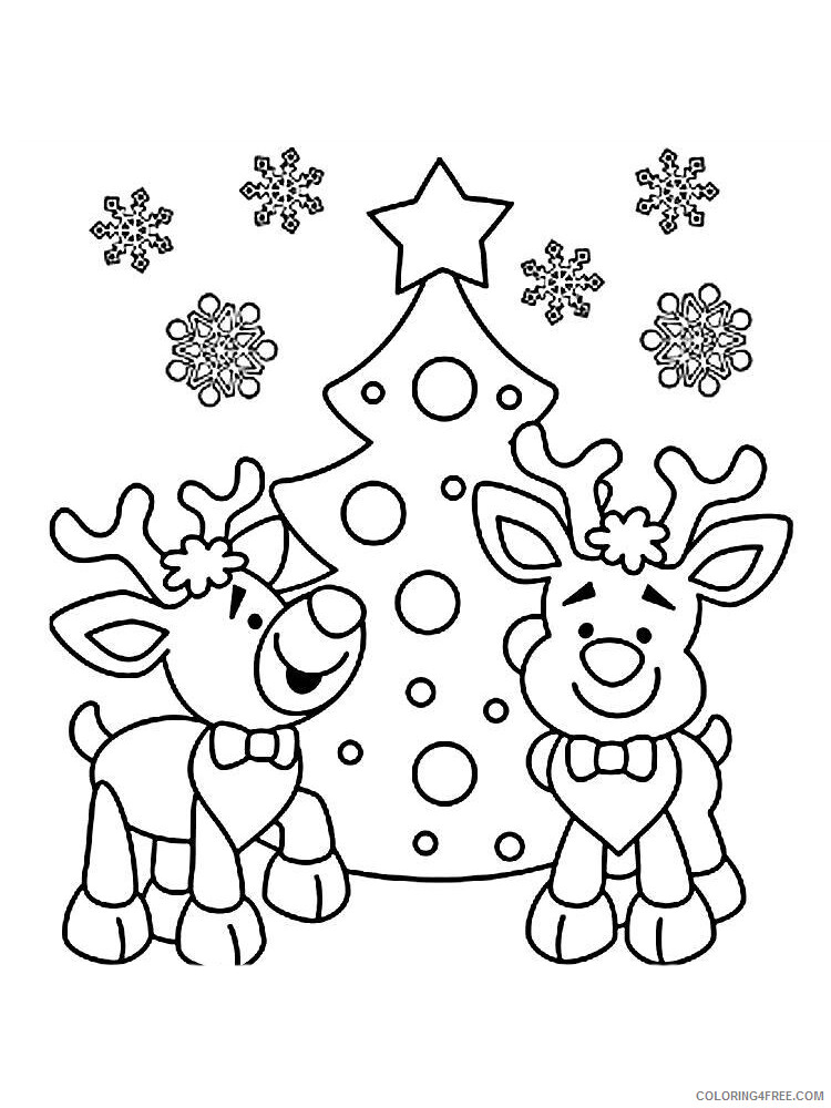 Christmas Reindeer Coloring Pages Reindeer 9 Printable 2020 281 Coloring4free