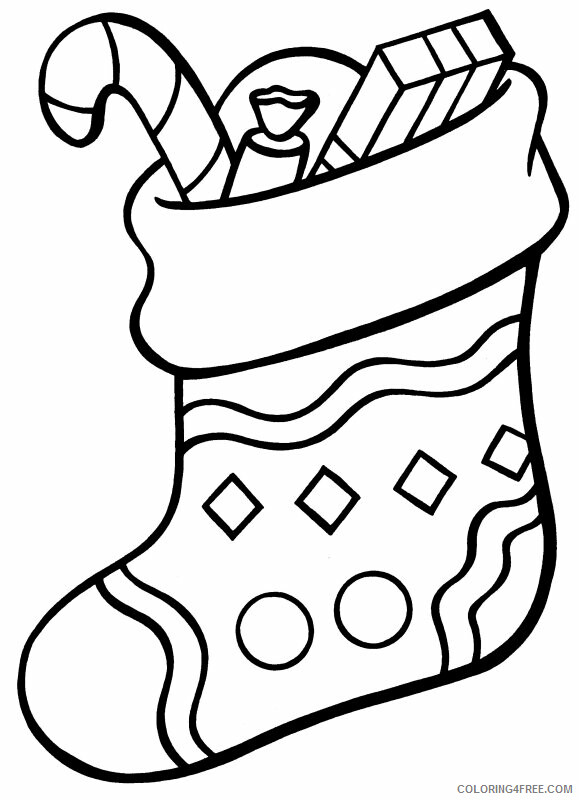 Christmas Stocking Coloring Pages Christmas Stocking Printable 2020 285 Coloring4free