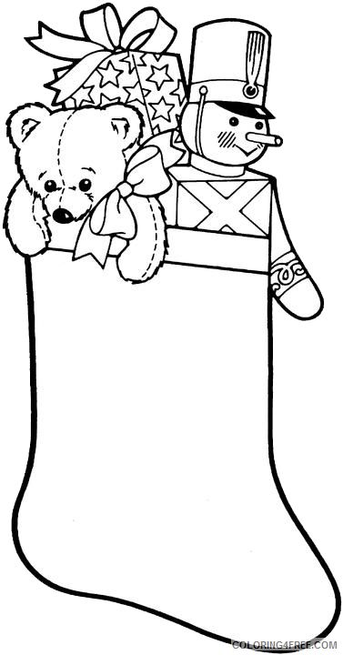 Christmas Stocking Coloring Pages Christmas Stocking Printable 2020 286 Coloring4free
